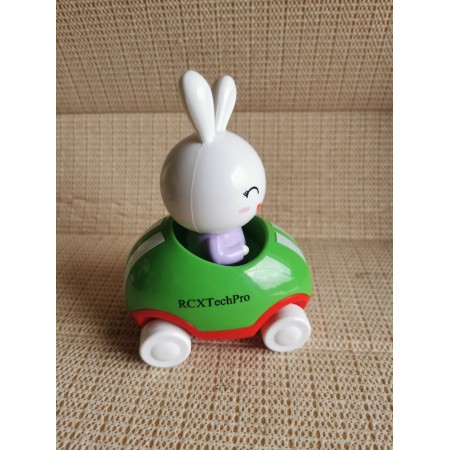 RCXTechPro Adventures Little Buggy Vehicle Preschool Toy for Ages 3 and Up (Rabbit in Helicopter)